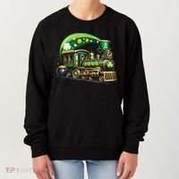 Train Railroad St Patricks Day Train Women's Sweatshirt thumb 0