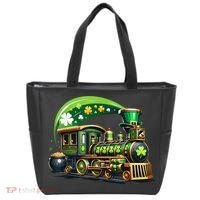 Train Railroad St Patricks Day Train Tote Bag thumb 0