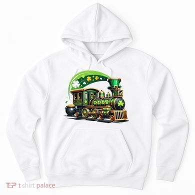 Train Railroad St Patricks Day Train Hoodie