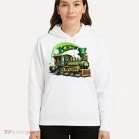 Train Railroad St Patricks Day Train Hoodie thumb 5