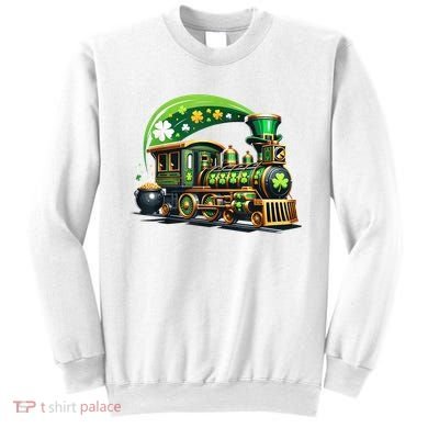 Train Railroad St Patricks Day Train Sweatshirt