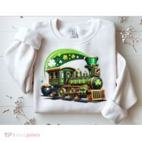 Train Railroad St Patricks Day Train Sweatshirt thumb 2