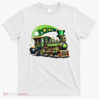 Train Railroad St Patricks Day Train T-Shirt