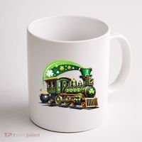 Train Railroad St Patricks Day Train Coffee Mug thumb 1
