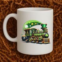 Train Railroad St Patricks Day Train Coffee Mug thumb 2