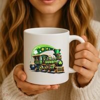 Train Railroad St Patricks Day Train Coffee Mug thumb 3