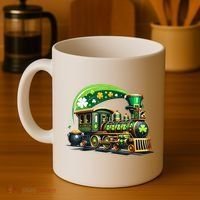 Train Railroad St Patricks Day Train Coffee Mug thumb 4