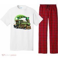 Train Railroad St Patricks Day Train Pajama Set thumb 0