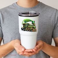 Train Railroad St Patricks Day Train Tumbler thumb 2
