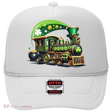 Train Railroad St Patricks Day Train Hat