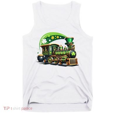 Train Railroad St Patricks Day Train Tank Top