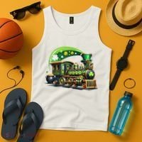 Train Railroad St Patricks Day Train Tank Top thumb 4