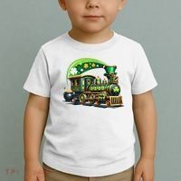 Train Railroad St Patricks Day Train Toddler T-Shirt thumb 2