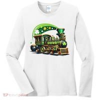 Train Railroad St Patricks Day Train Women's Long Sleeve Shirt thumb 0