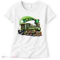 Train Railroad St Patricks Day Train Women's T-Shirt thumb 0