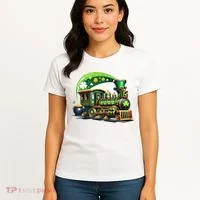 Train Railroad St Patricks Day Train Women's T-Shirt thumb 4