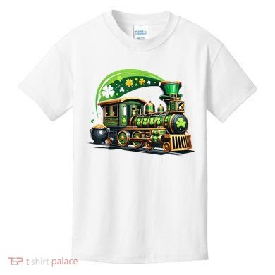 Train Railroad St Patricks Day Train Kids T-Shirt