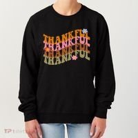 Thankful Retro Sunflower Cute Gift Women's Sweatshirt thumb 0