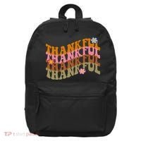 Thankful Retro Sunflower Cute Gift 16 in Basic Backpack thumb 0