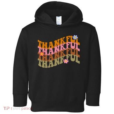 Thankful Retro Sunflower Cute Gift Toddler Hoodie