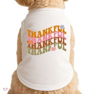 Thankful Retro Sunflower Cute Gift Doggie Tank