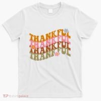 Thankful Retro Sunflower Cute Gift T-Shirt thumb 0