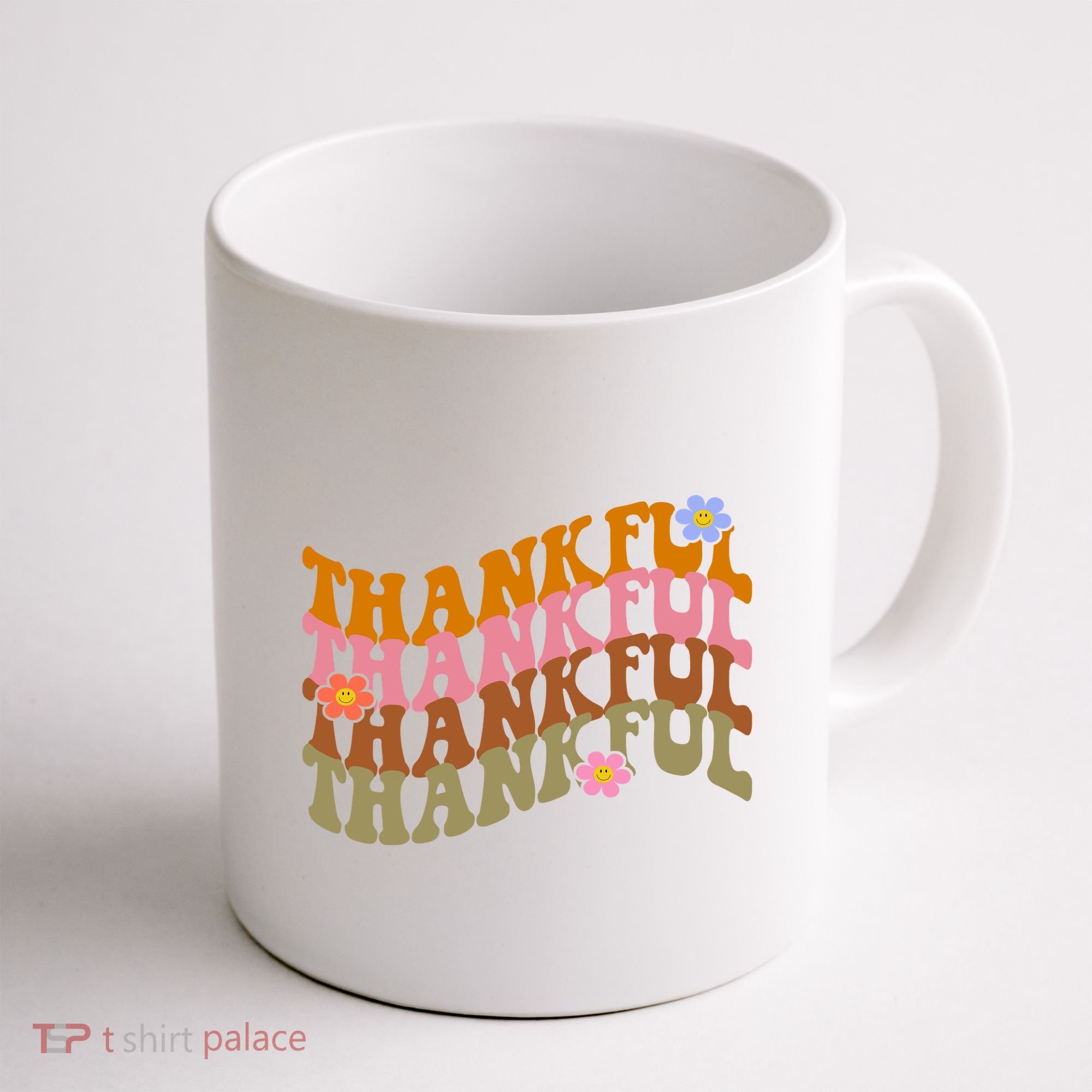 Thankful Retro Sunflower Cute Gift Coffee Mug