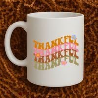 Thankful Retro Sunflower Cute Gift Coffee Mug thumb 2