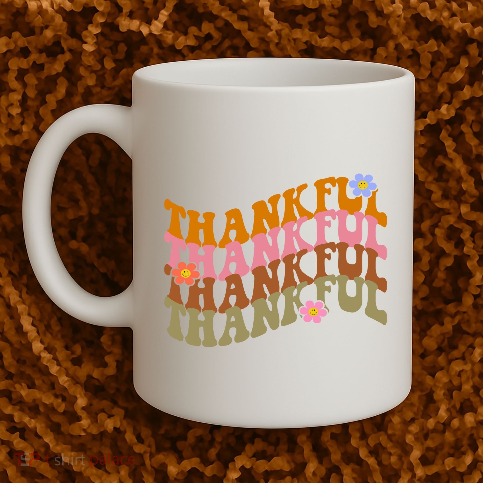 Thankful Retro Sunflower Cute Gift Coffee Mug