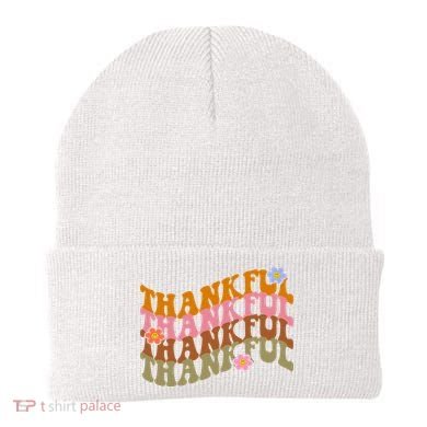 Thankful Retro Sunflower Cute Gift Beanie