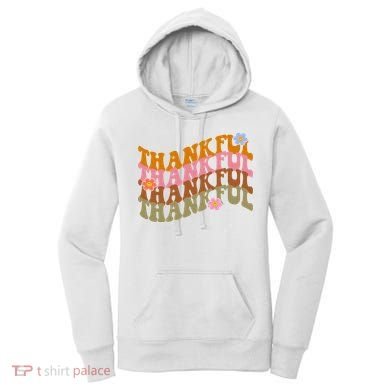 Thankful Retro Sunflower Cute Gift Women's Hoodie