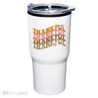 Thankful Retro Sunflower Cute Gift Tumbler thumb 0