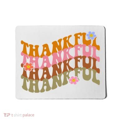 Thankful Retro Sunflower Cute Gift Mousepad