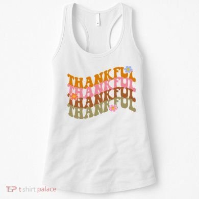 Thankful Retro Sunflower Cute Gift Women's Tank Top