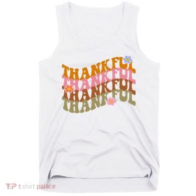 Thankful Retro Sunflower Cute Gift Tank Top