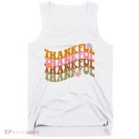 Thankful Retro Sunflower Cute Gift Tank Top thumb 0