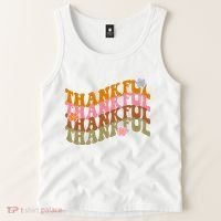 Thankful Retro Sunflower Cute Gift Tank Top thumb 2