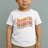 Thankful Retro Sunflower Cute Gift Toddler T-Shirt thumb 2