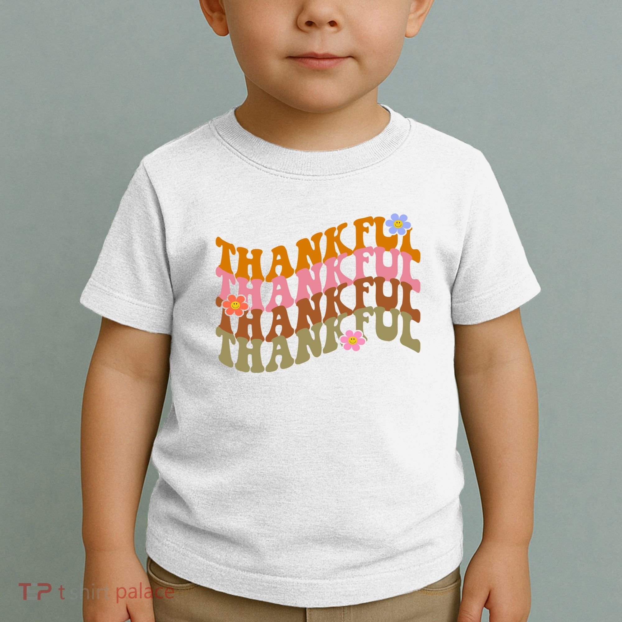 Thankful Retro Sunflower Cute Gift Toddler T-Shirt