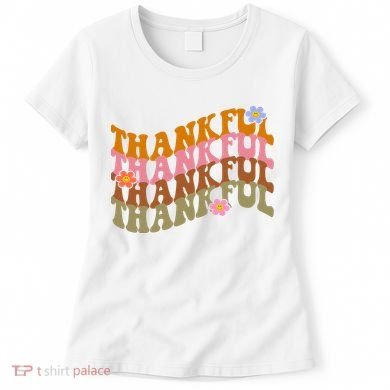 Thankful Retro Sunflower Cute Gift Women's T-Shirt