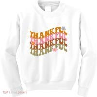 Thankful Retro Sunflower Cute Gift Kids Sweatshirt thumb 0