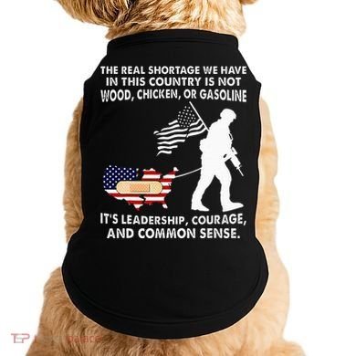 The Real Shortage We Have Leadership Courage Common Sense Doggie Tank