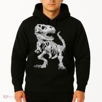T Rex Skeleton Dino Bones Paleontologist Fossil Dinosaur Hoodie thumb 2