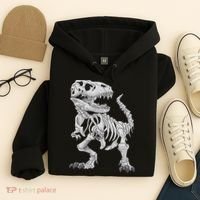 T Rex Skeleton Dino Bones Paleontologist Fossil Dinosaur Hoodie thumb 4
