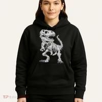 T Rex Skeleton Dino Bones Paleontologist Fossil Dinosaur Hoodie thumb 5