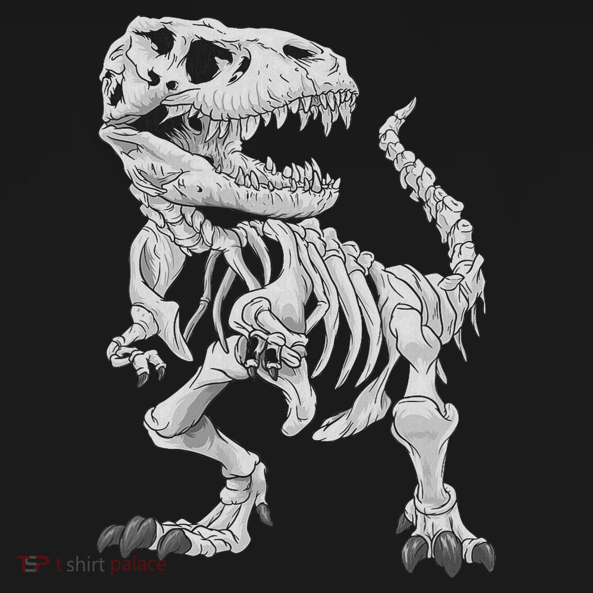 T Rex Skeleton Dino Bones Paleontologist Fossil Dinosaur Hoodie