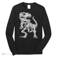 T Rex Skeleton Dino Bones Paleontologist Fossil Dinosaur Long Sleeve Shirt thumb 0