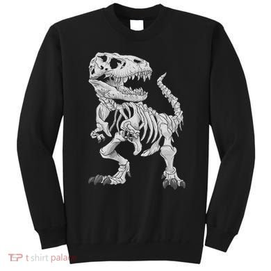T Rex Skeleton Dino Bones Paleontologist Fossil Dinosaur Sweatshirt