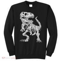T Rex Skeleton Dino Bones Paleontologist Fossil Dinosaur Sweatshirt thumb 0