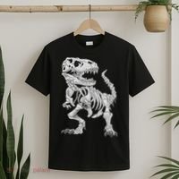 T Rex Skeleton Dino Bones Paleontologist Fossil Dinosaur T-Shirt thumb 2